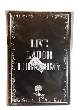 LIVE  LAUGH  LABATOMY  12"X8" Golden Era Retro Distressed Tin Sign New